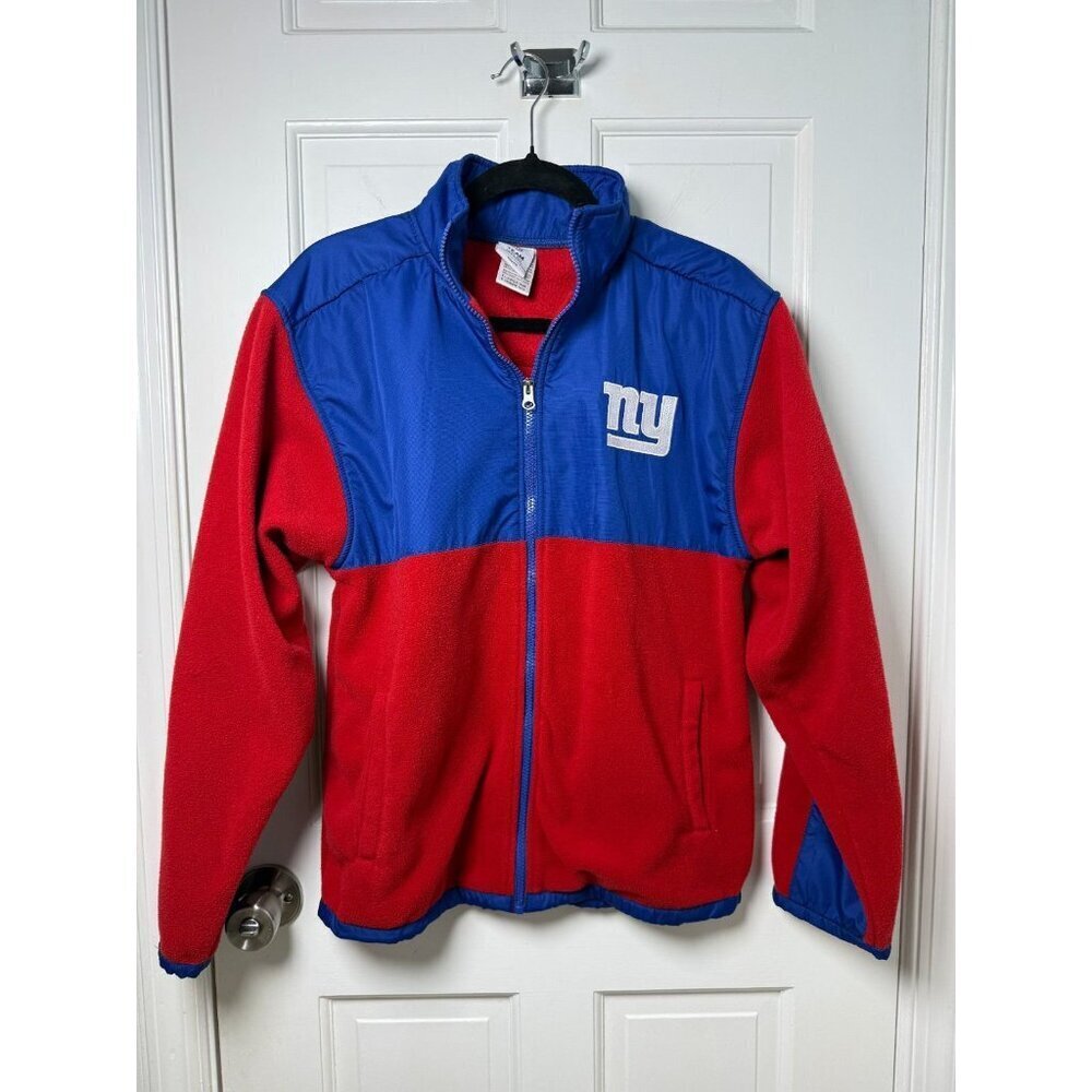 Team Apparel NFL New York Giants Heavyweight Youth Full Zip Fleece - Sz XL 16/18